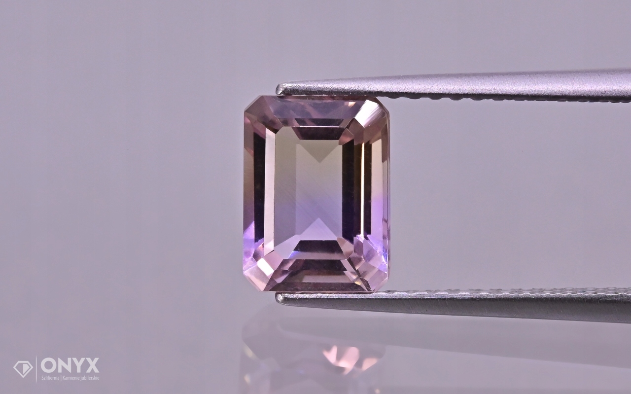 Ametrin fazetovaný oktagon 8x6 mm