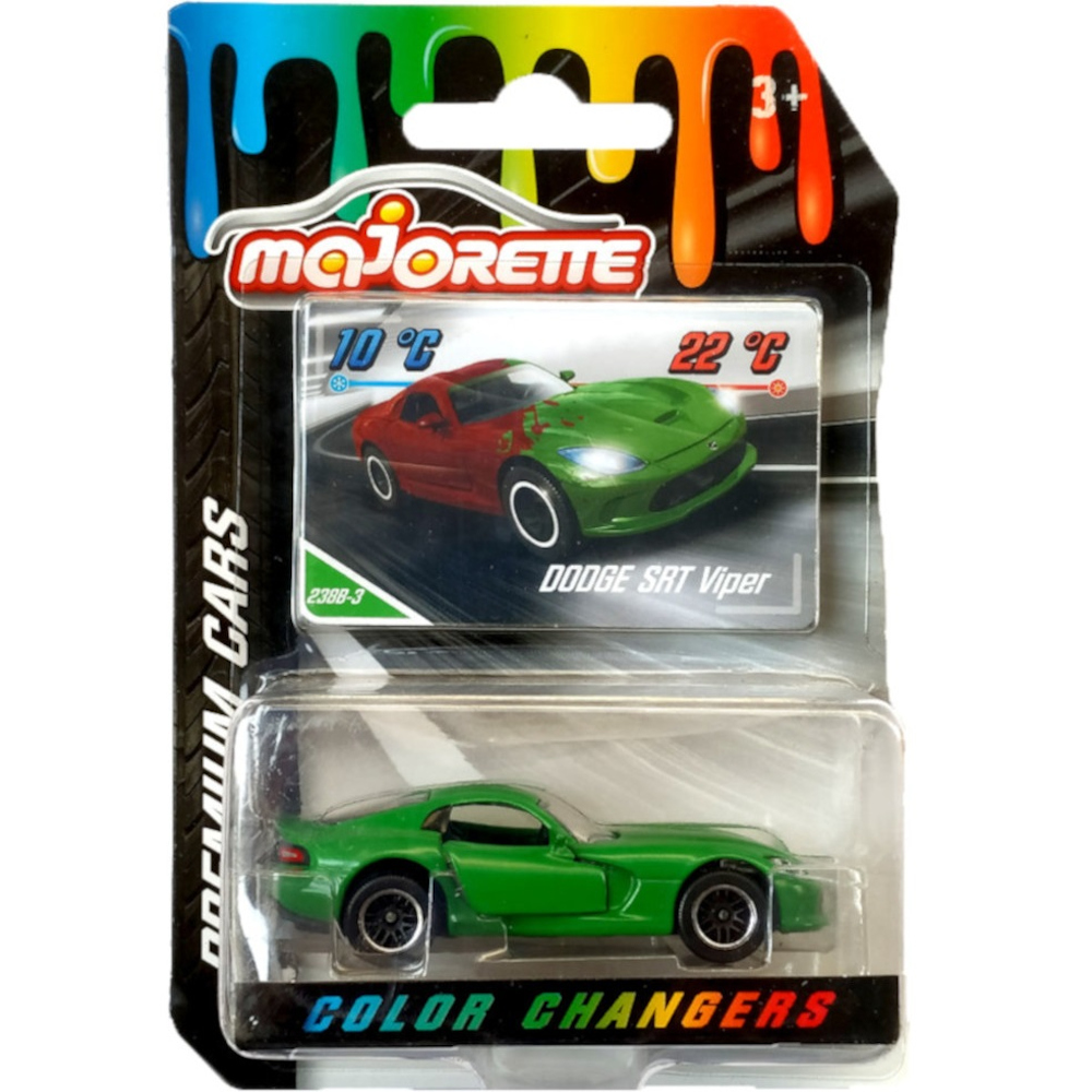 MAJORETTE COLOR CHANGERS AUTO DODGE SRT VIPER 1:64