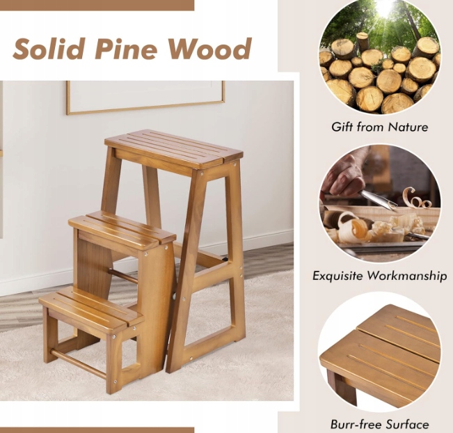 SKŁADANE KRZESŁO DRABINKOWE 3 W 1 Marka inna