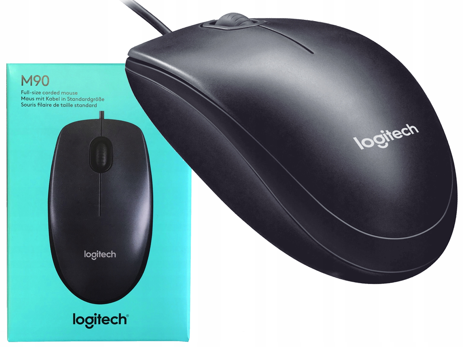 

Mysz optyczna Logitech M90 910-001794 1000 dpi