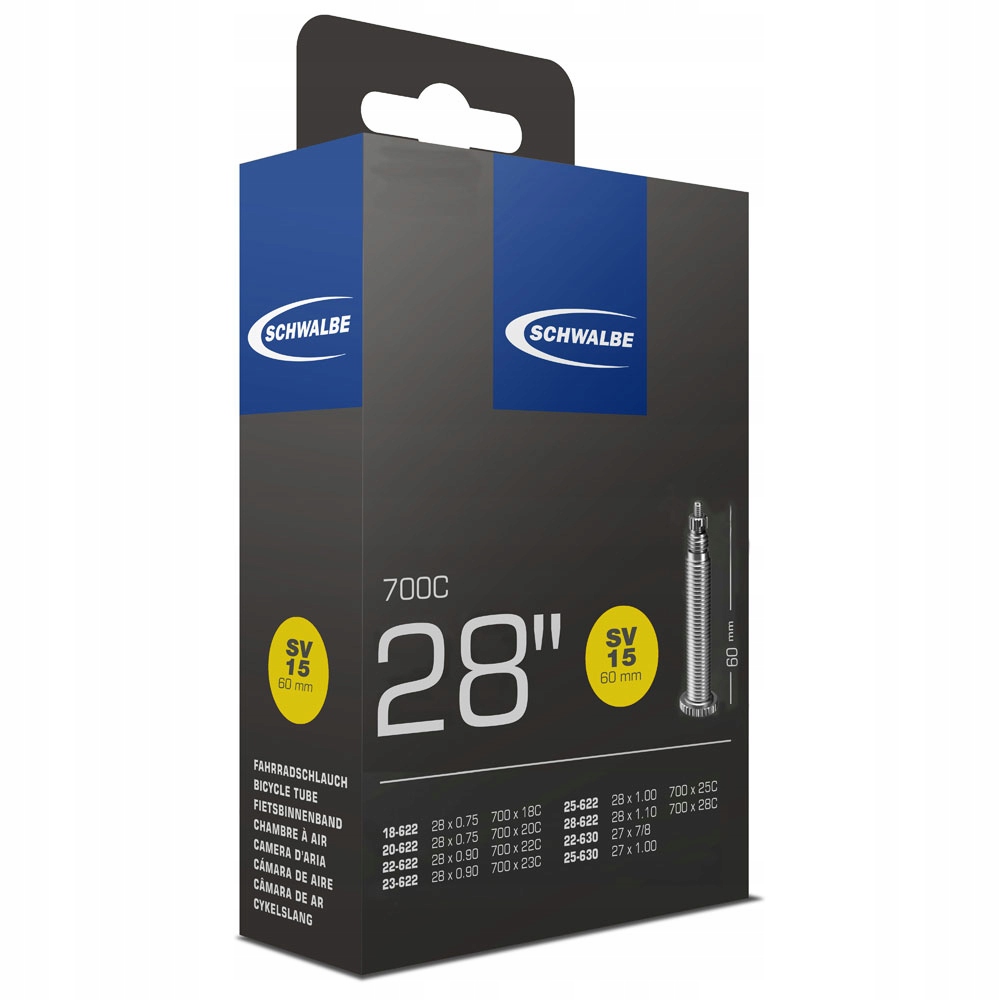 

Schwalbe SV15 28 Extra long Dętka presta 60mm