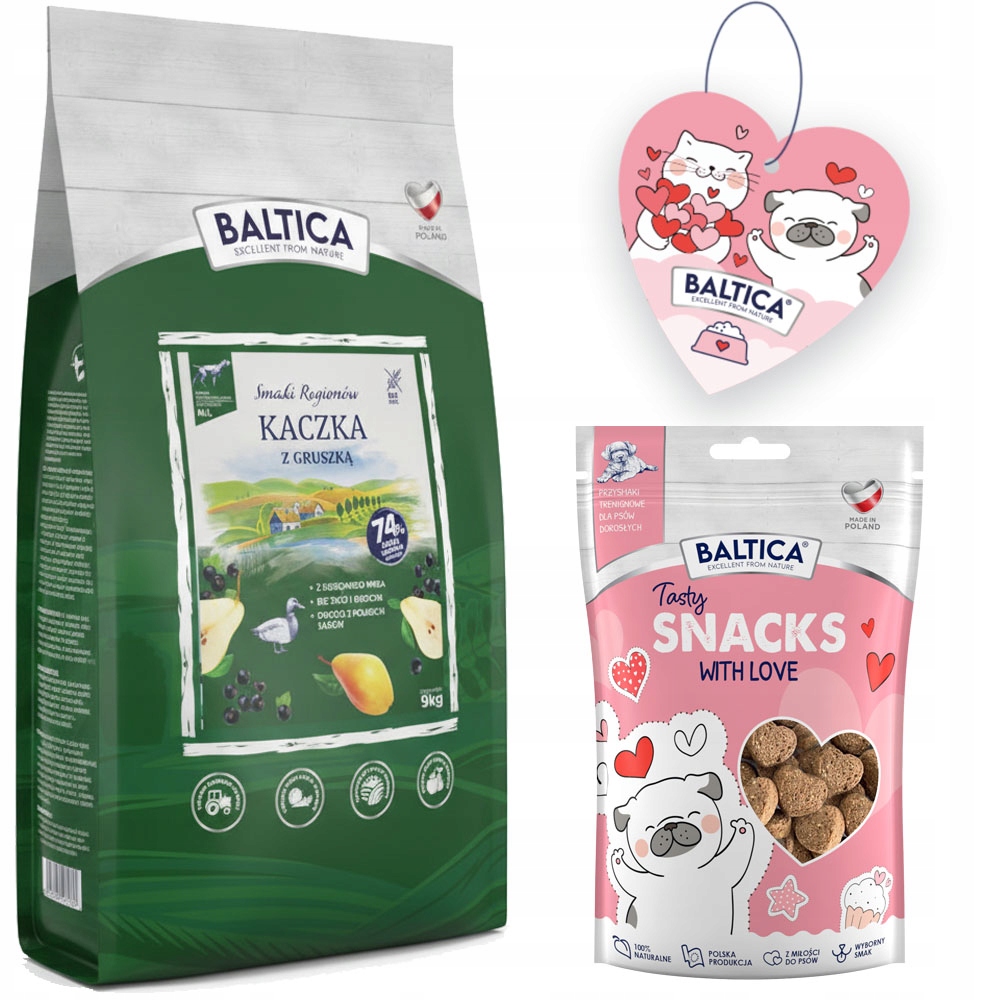Baltica Smaki Regionów Kaczka Z Gruszką M/L 9kg Srednie I Duze Rasy