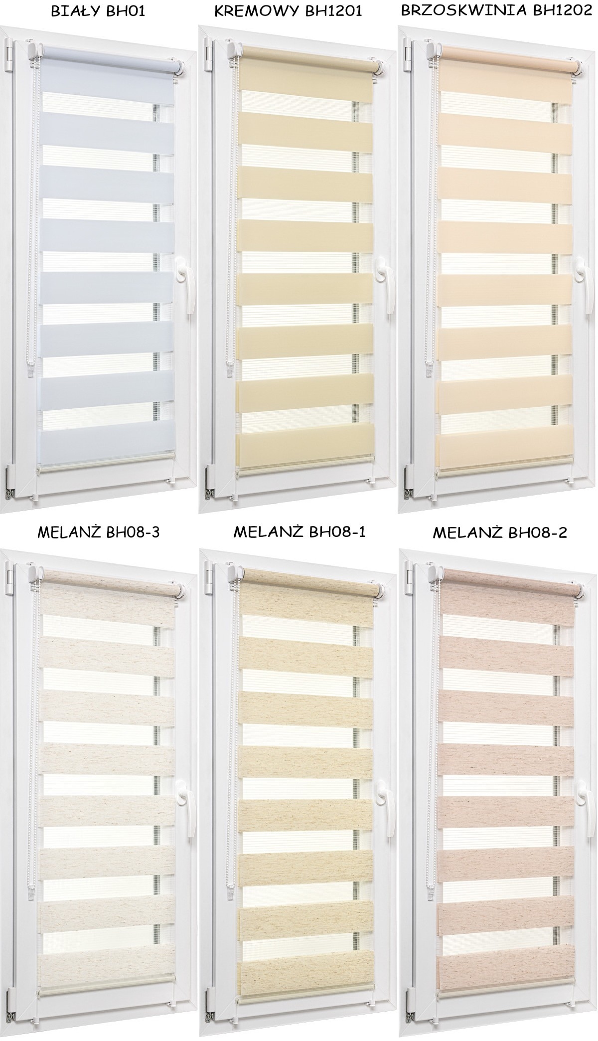 ROLETA ROLETY ŻALUZJA DZIEŃ NOC 149x150 Wzór gładki