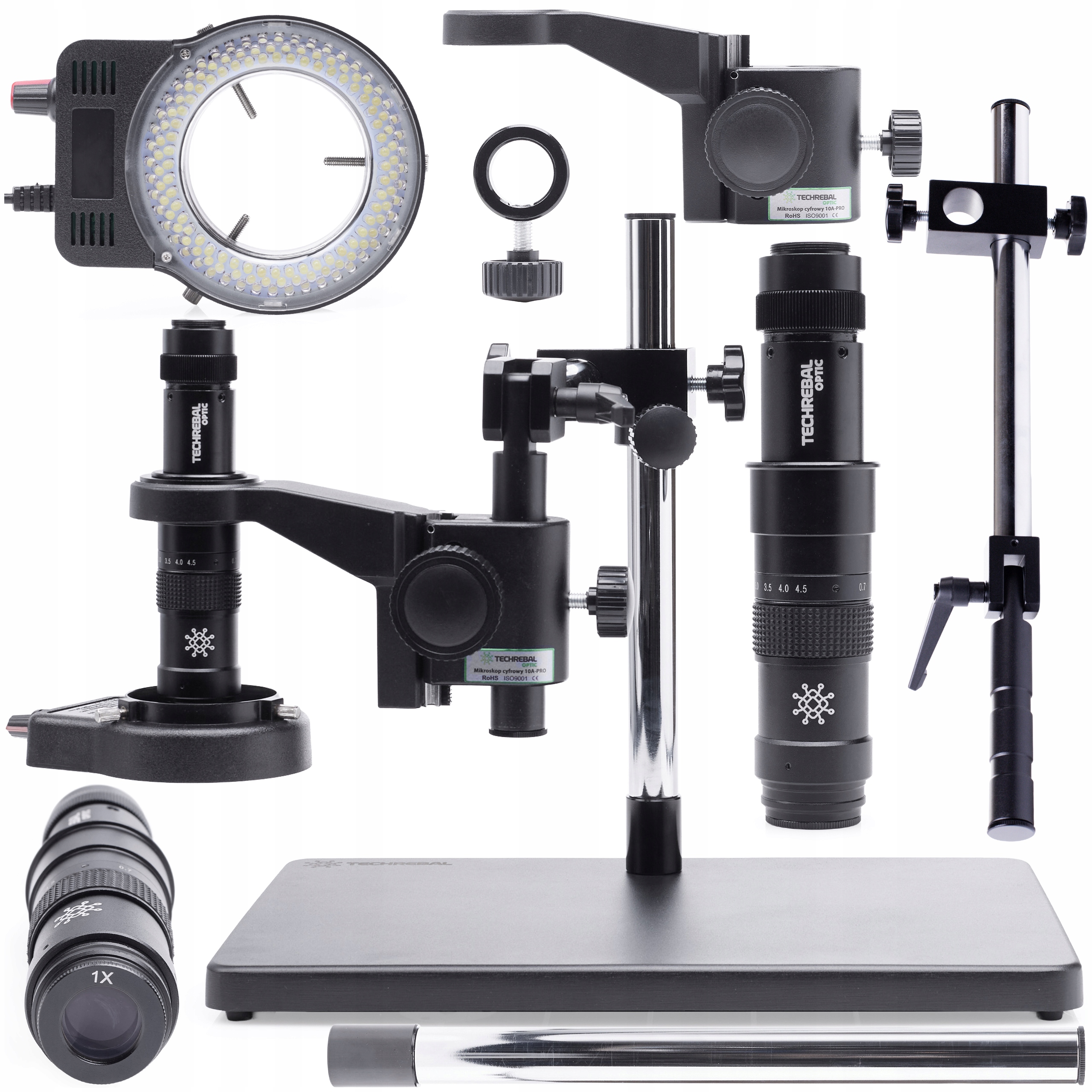 Digitální mikroskop 10A Pro Osvětlení 144x Led rameno Pro Zvýšení Dosahu