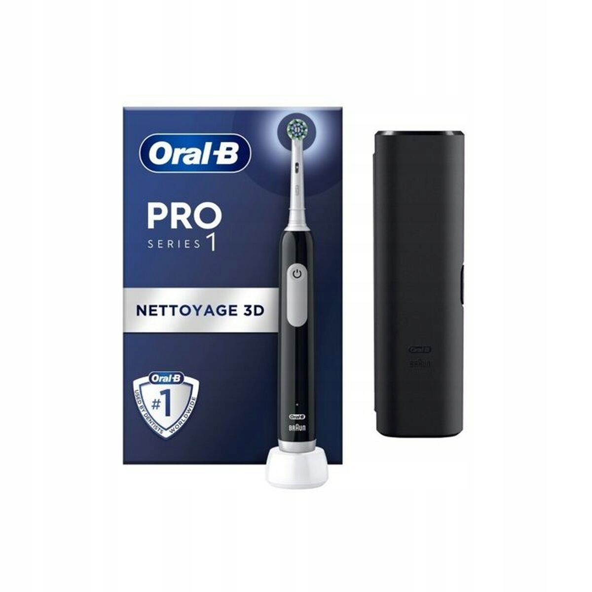 Elektryczna szczoteczka do zębów dla dorosłych Braun Oral-B Pro 1 czarna