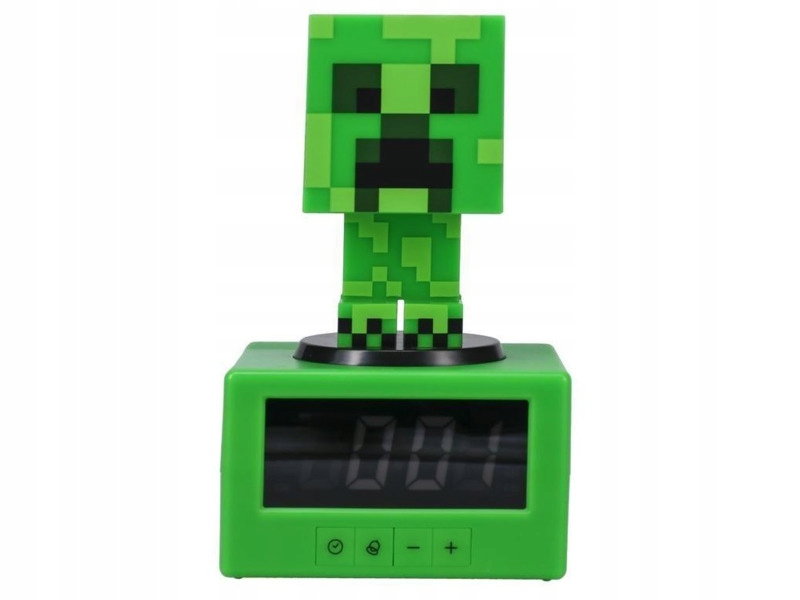 Lampka gamingowa Paladone Minecraft Creeper Icon Alarm Clock