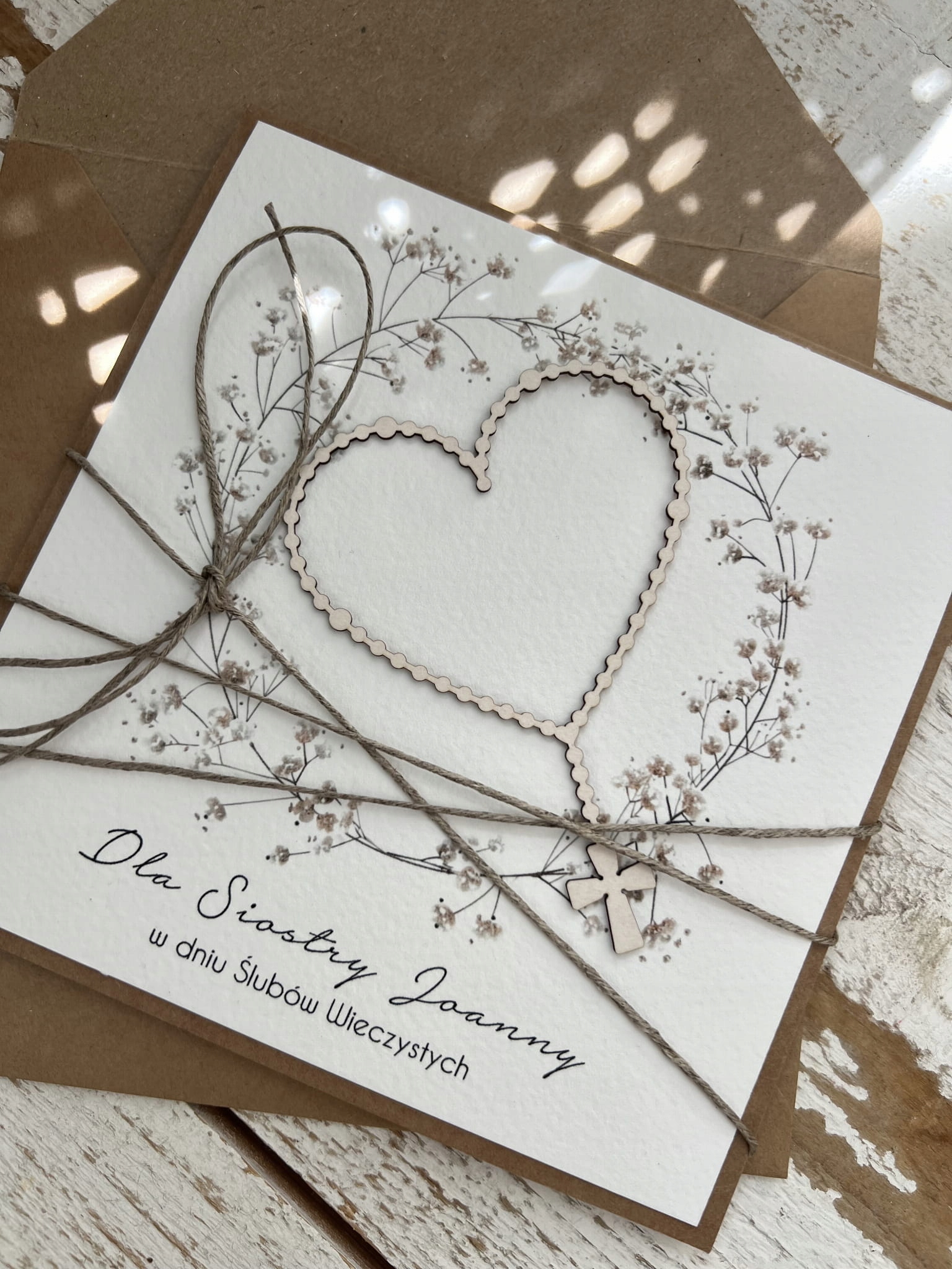 Přání pro jeptišku řeholní sestry k svatbě s personalizací