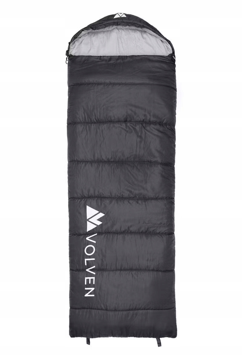 Volven Syntetický spací pytel Camper 220 x 75 cm šedý, levý