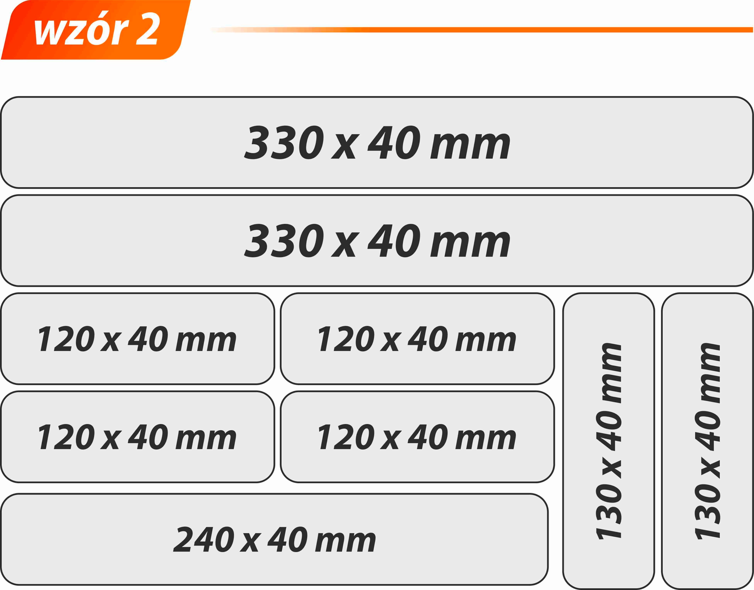 NAKLEJKI ODBLASKOWE NA ROWER wysoka jakość WZORY Długość 330 mm