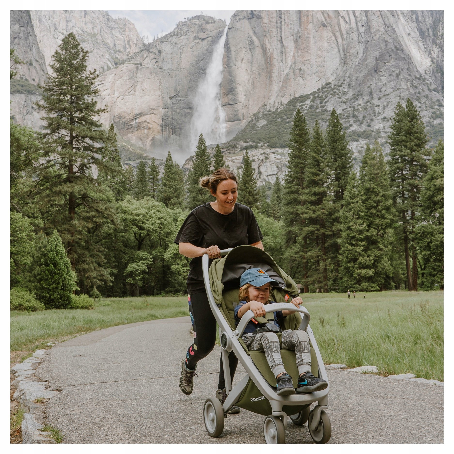 wózek Greentom Classic grey/olive Rodzaj kół Z tworzywa