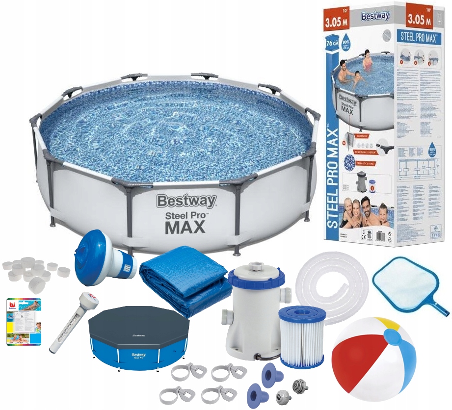

Basen Stelażowy Bestway 56408 305x76 Full Zestaw
