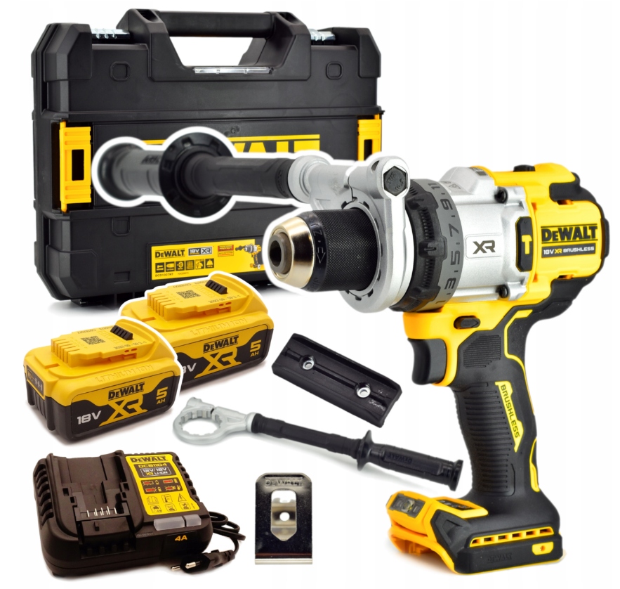 DeWalt DCD1007P2T Wiertarko-Wkrętarka Udarowa169Nm 18V Zestaw 2x5Ah