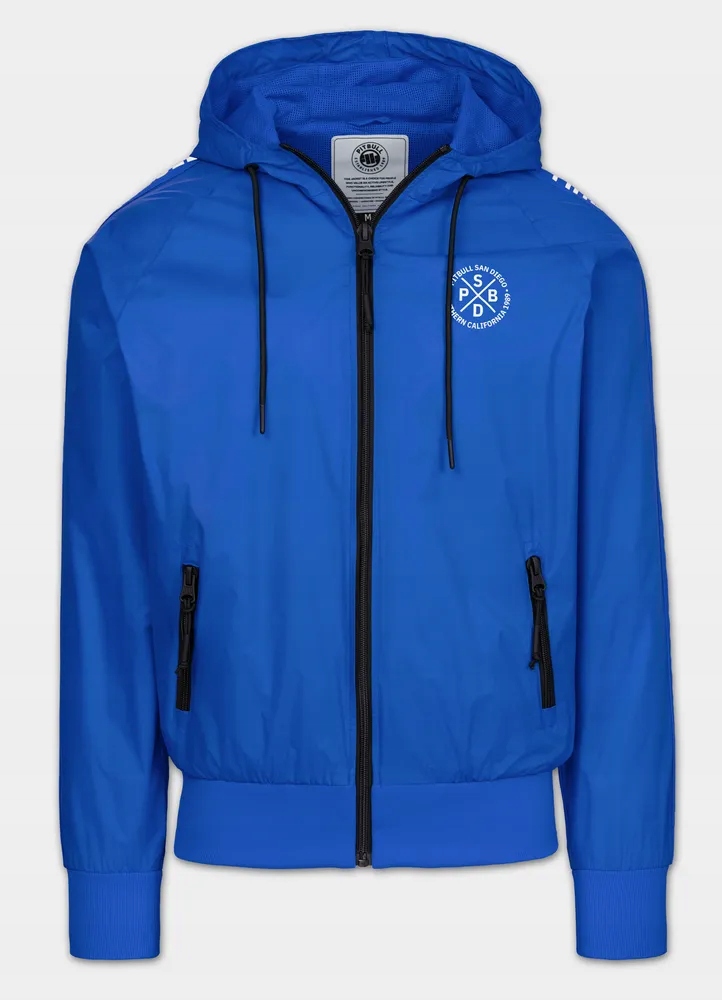 Męska Kurtka przejściowa z kapturem Pitbull wodoodporna Athletic Tapes