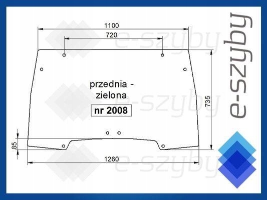 sklo Case Maxxum přední otevírací