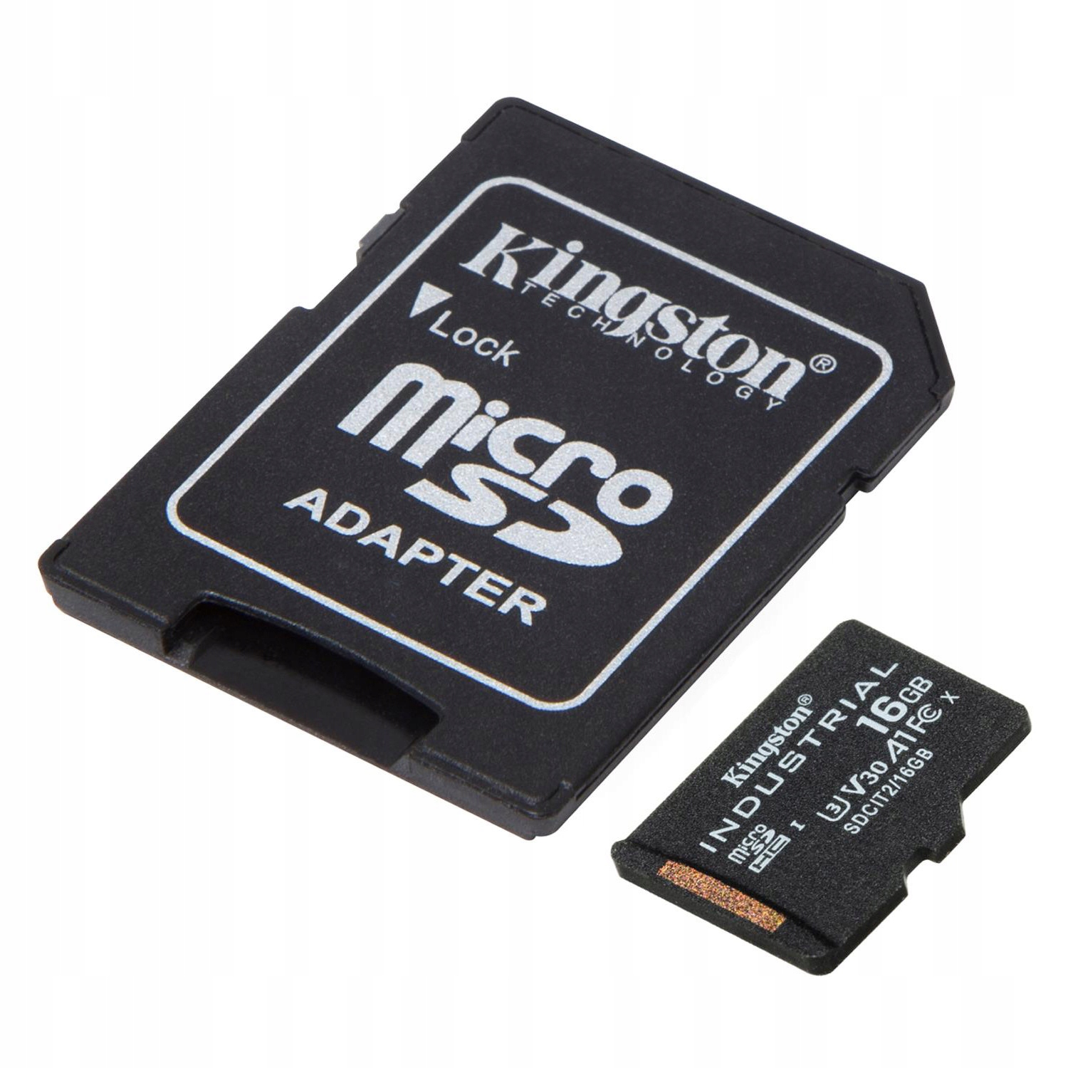 Kingston 16GB microSDHC Industrial C10 A1 pSLC Card + SD Adapter — 5