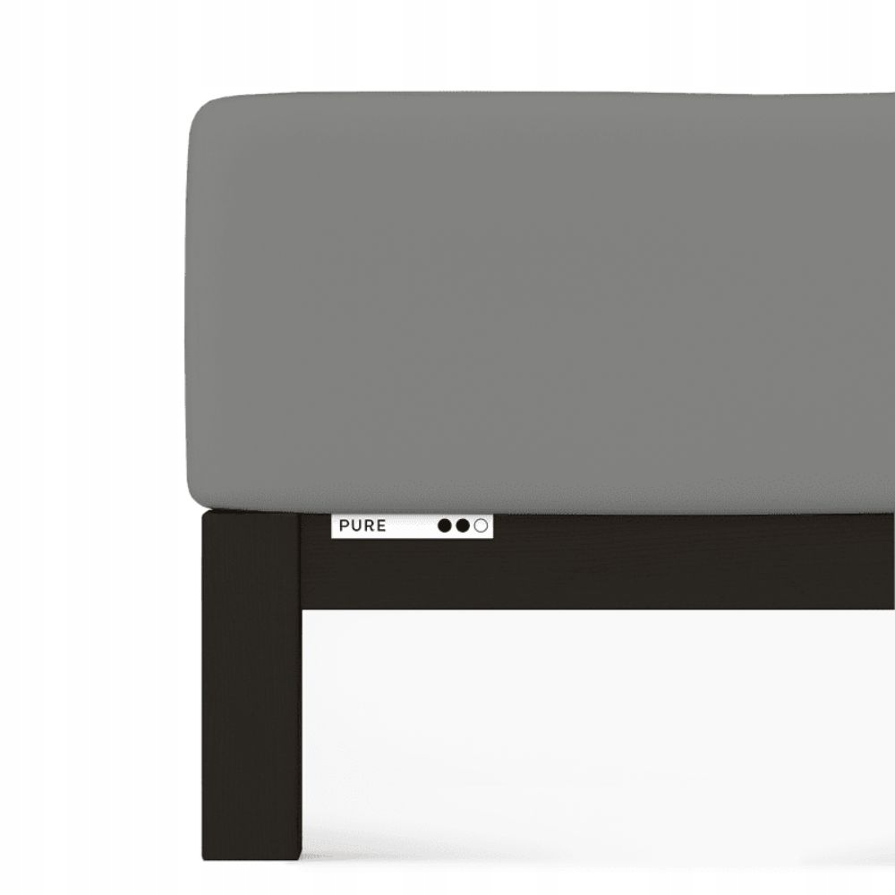 Prostěradlo Schlafgut Pure Standard 140x190-160x220 cm Grey Mid 128
