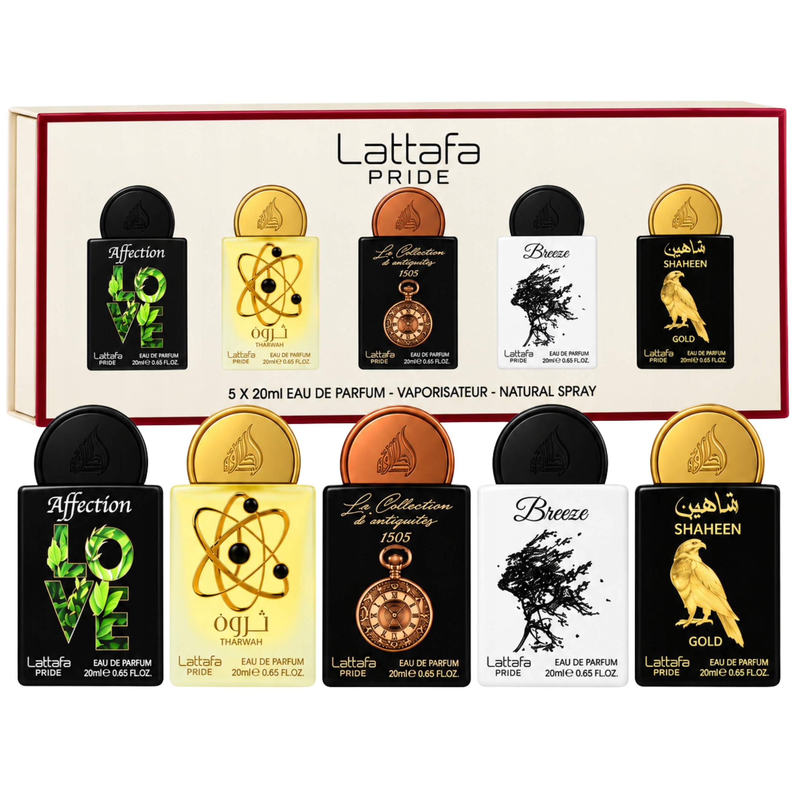 Perfumy Arabskie Zestaw Prezentowy Edp Lattafa Pride No.01 Giftset 5x20ml