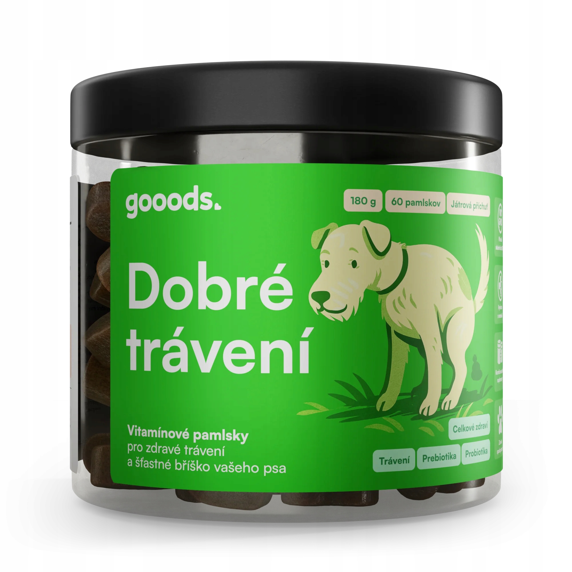 Levně Gooods. pro Dobré trávení psů 60 pamlsků, 180g