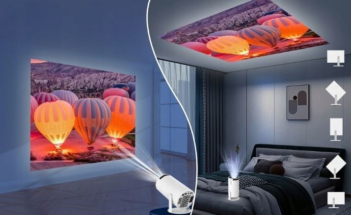 MINI PROJEKTOR SMART TV ANDROID FULL HD 130" Z GŁOŚNIKIEM BLUETOOTH WIFI Kod producenta HY300 PRO