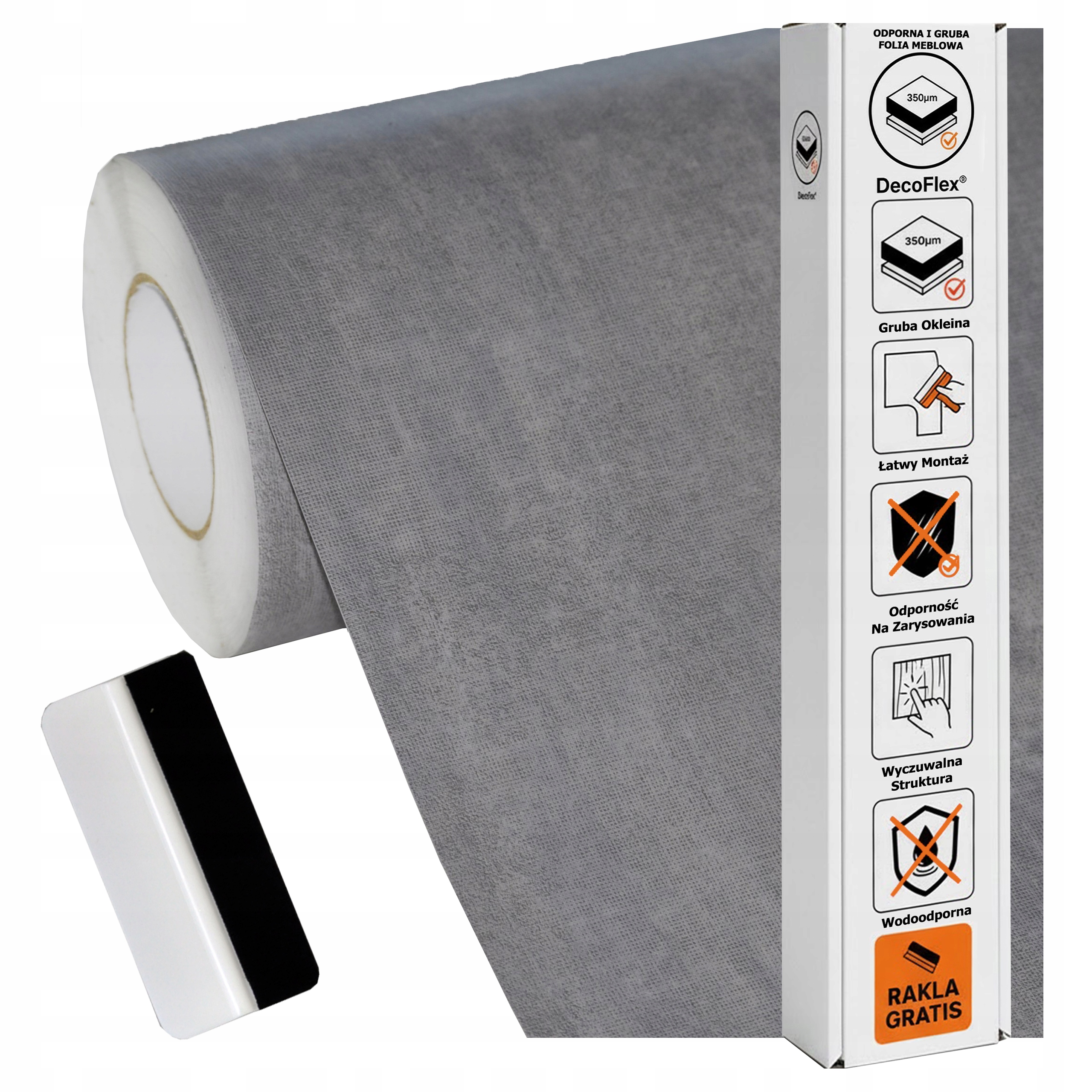 Nábytková dýha Samolepicí 122x500 cm Pracovní deska Dveře Silná struktura Netkaná textilie