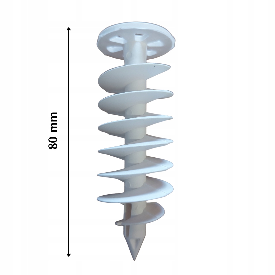KOŁEK - ŚLIMAK DO STYROPIANU 80mm 10+2 GRATIS