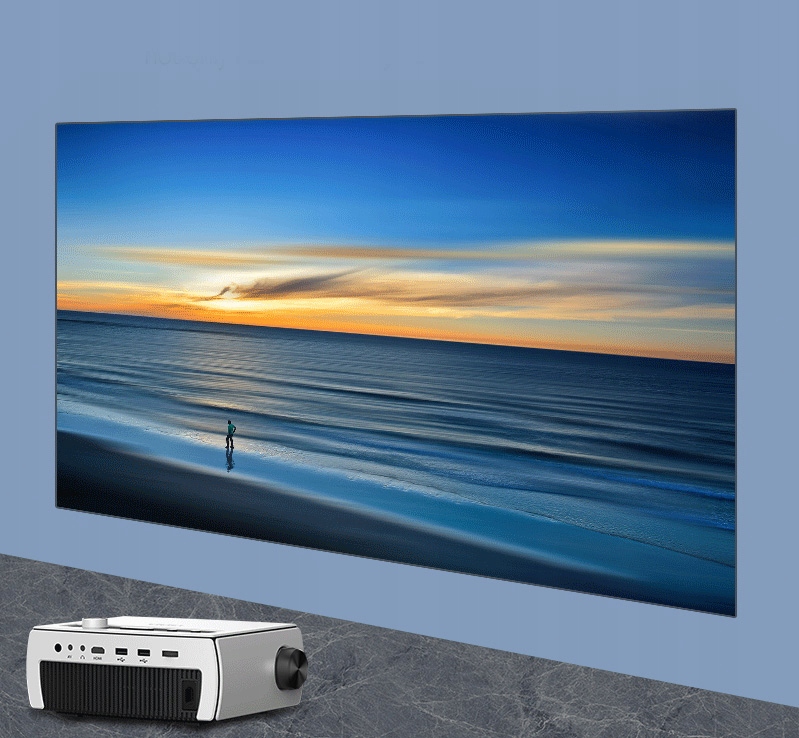 Projektor Rzutnik Full HD 4K 9000lm 300 ANSI WiFi Android TV Bluetooth Wifi Kolor biały