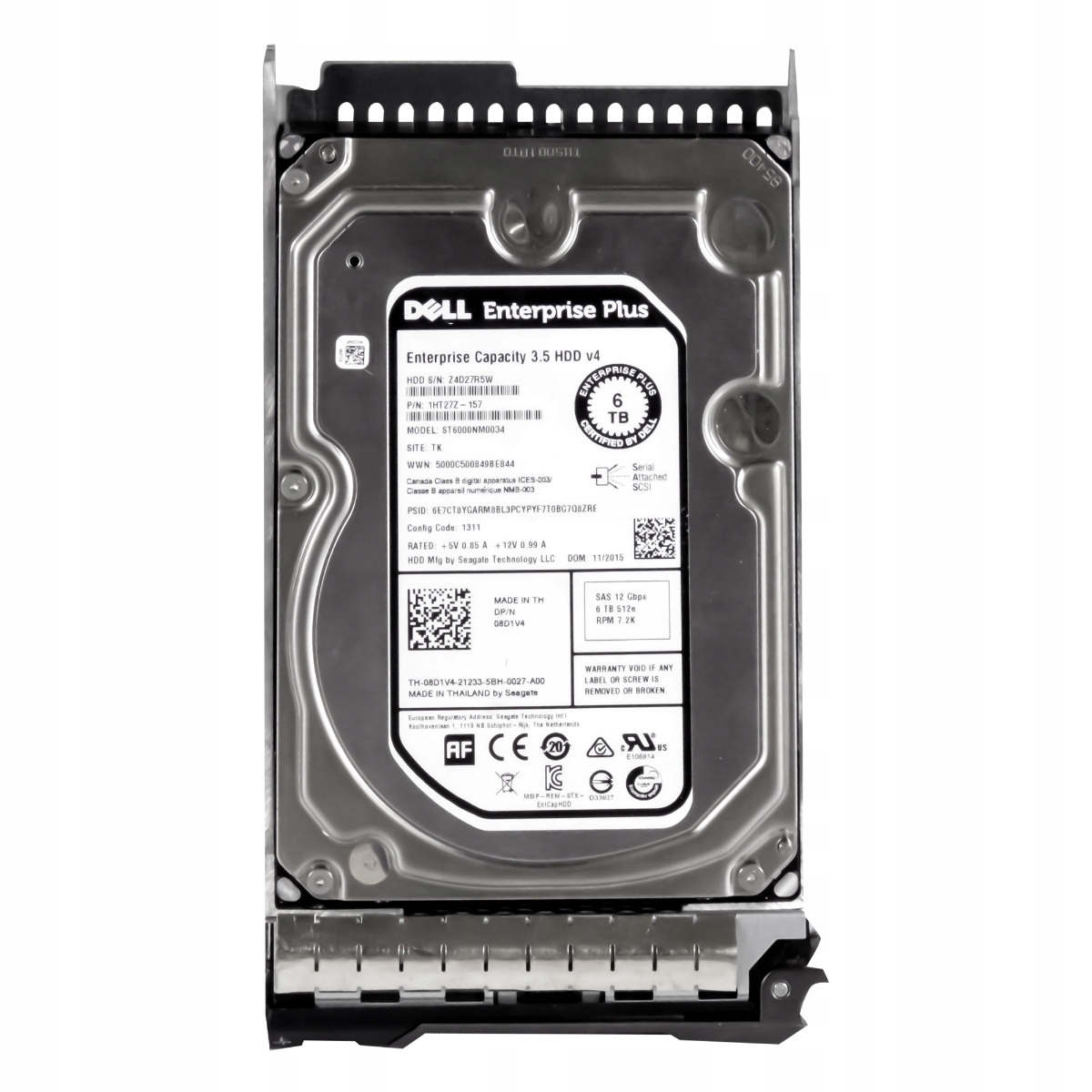 Dell 08D1V4 6TB 7.2k 128MB SAS-3 3.5'' ST6000NM0034