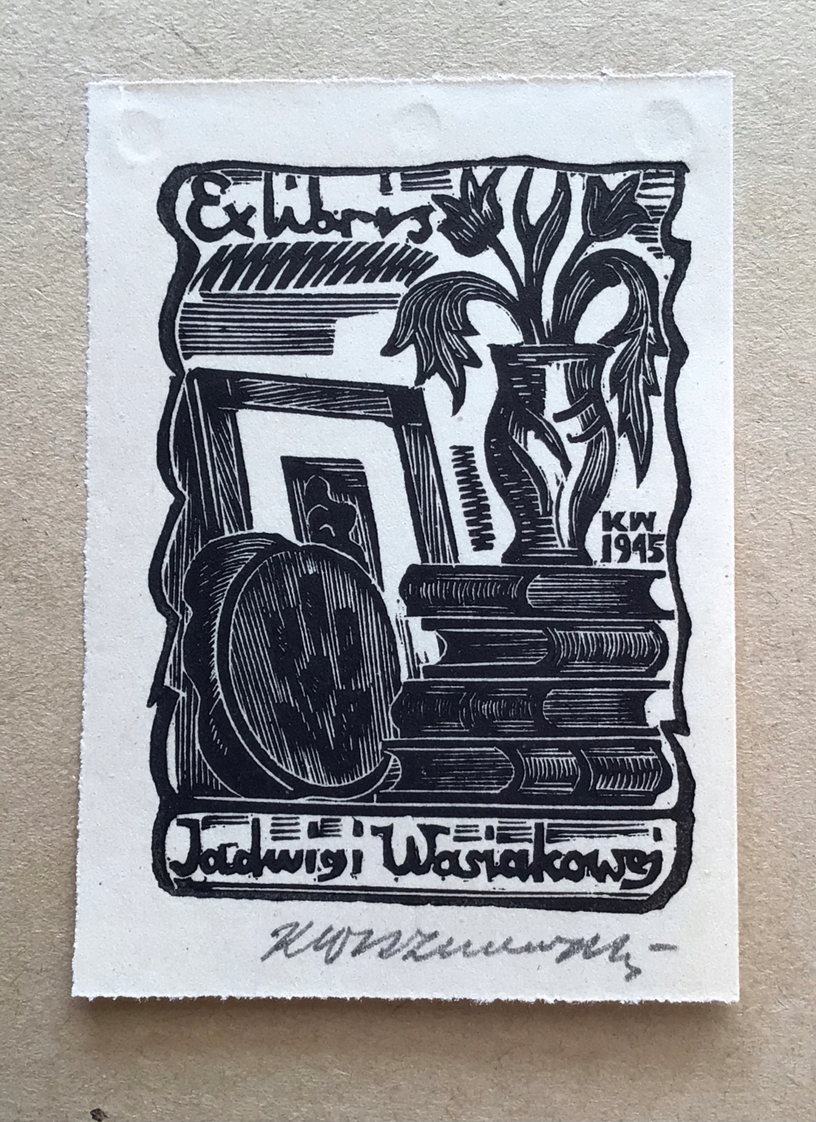 Ex-libris Kazimierz Wiszniewski / Jadwigi Wasiakowej