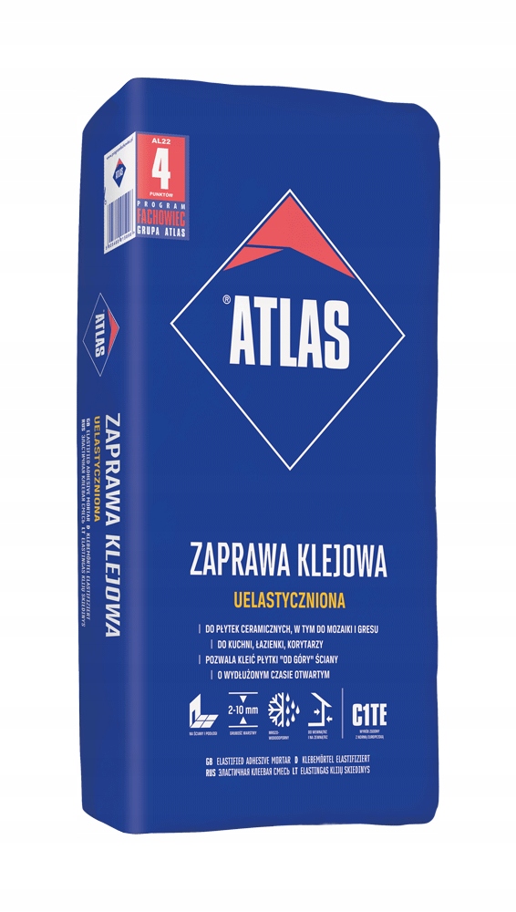 

Atlas Zaprawa klejowa klej uelastyczniona 25kg