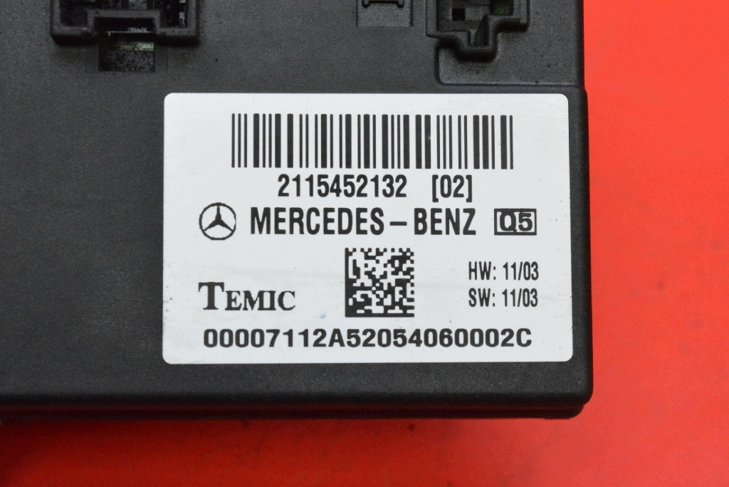 control unit module seat 2115452132 MERCEDES E-KLASA W211 02-06