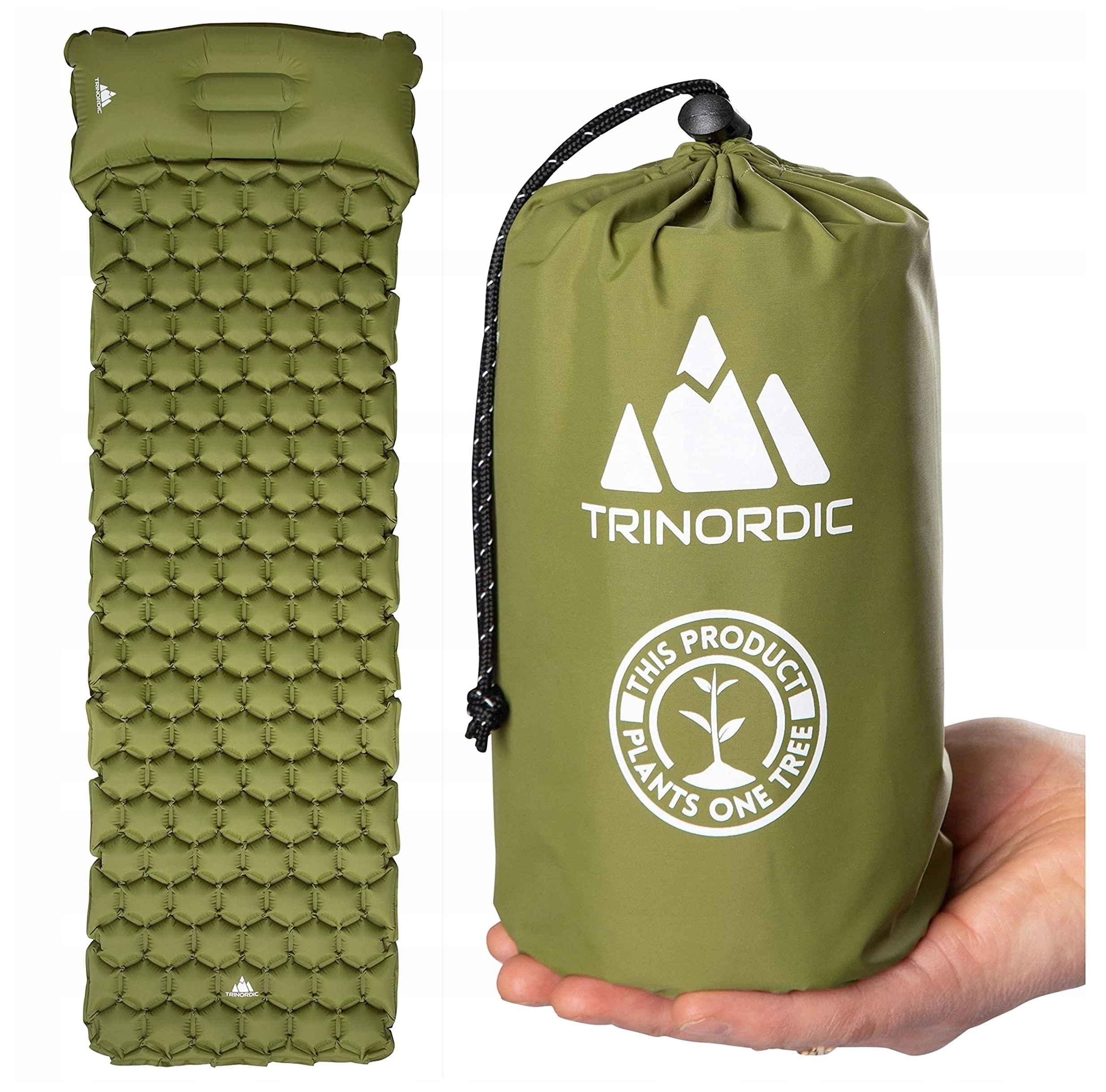 ultralehká skládací 0,55 kg Matrace Kempingová Polštář 2v1 turistická