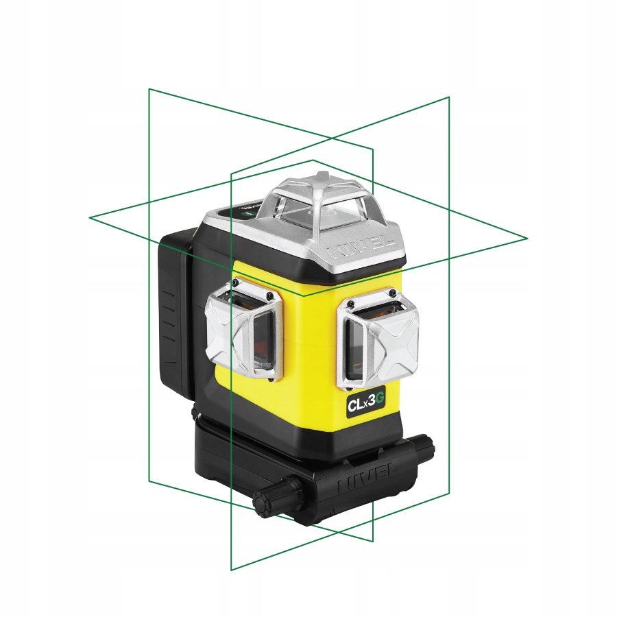 Laser krzyżowy 3D z zieloną wiązką Nivel System CLx3G ±2mm/10m