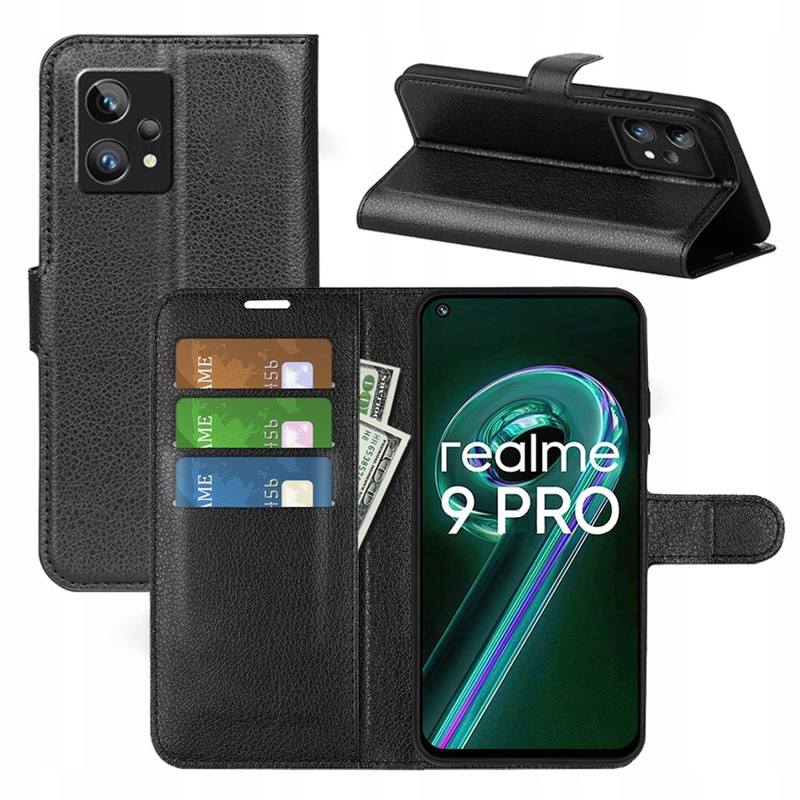 

Etui Case z Klapką Portfel Litchi do Realme 9 5G