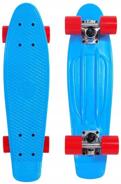 Deskorolka typu fiszka deska ABEC5 Smj błękitna