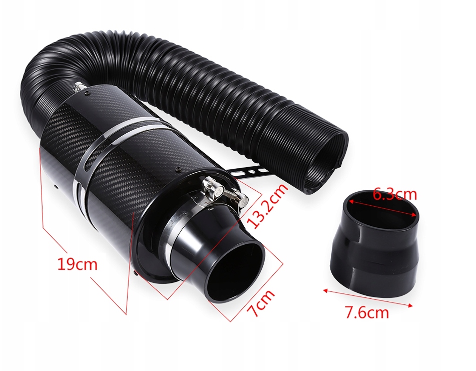 FILTR 70mm STOŻKOWY SIMOTA AIRBOX CARBON 3 Producent części 3F Quality