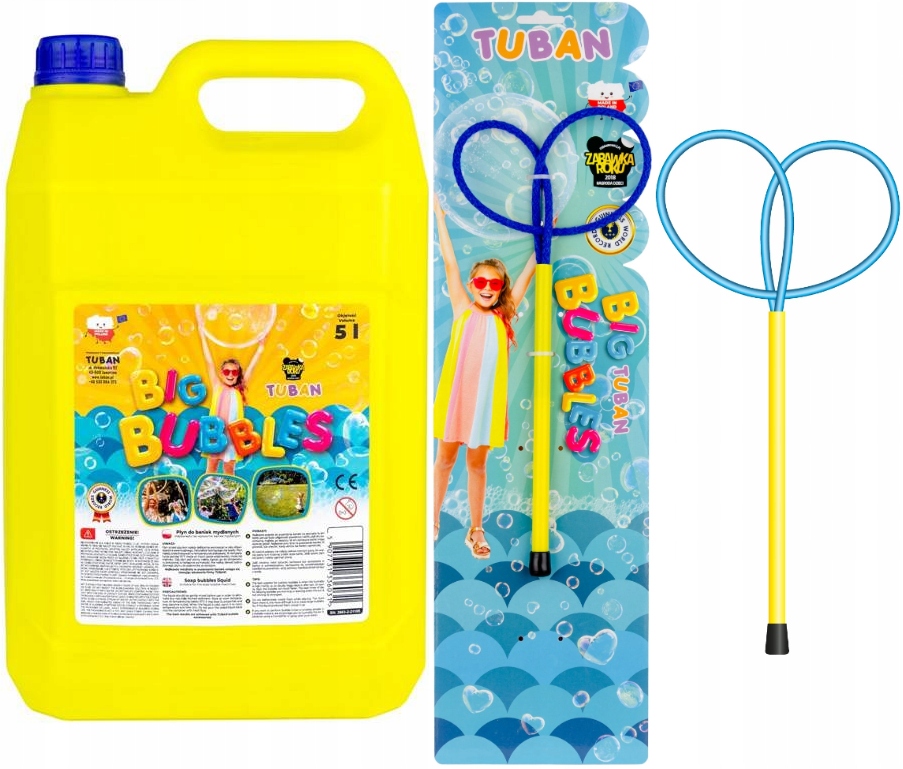 ZESTAW PŁYN DO BANIEK 5L + OBRĘCZ MINI MOTYLEK BAŃKI MYDLANE TUBAN Rodzaj obręcz