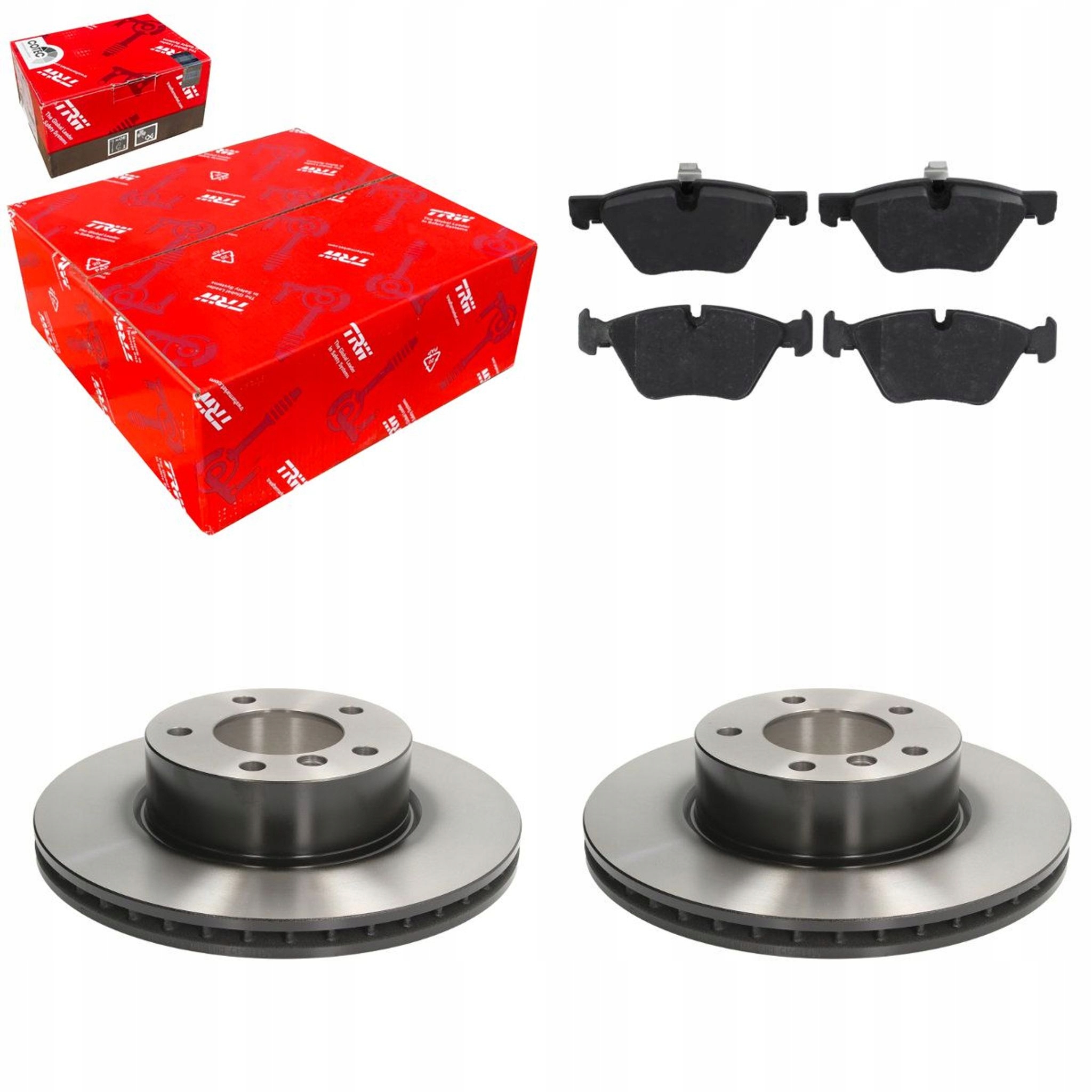 тормозные колодки перед GDB1559DTE trw BMW 3 E90 + 2 тормозной диск DF4459