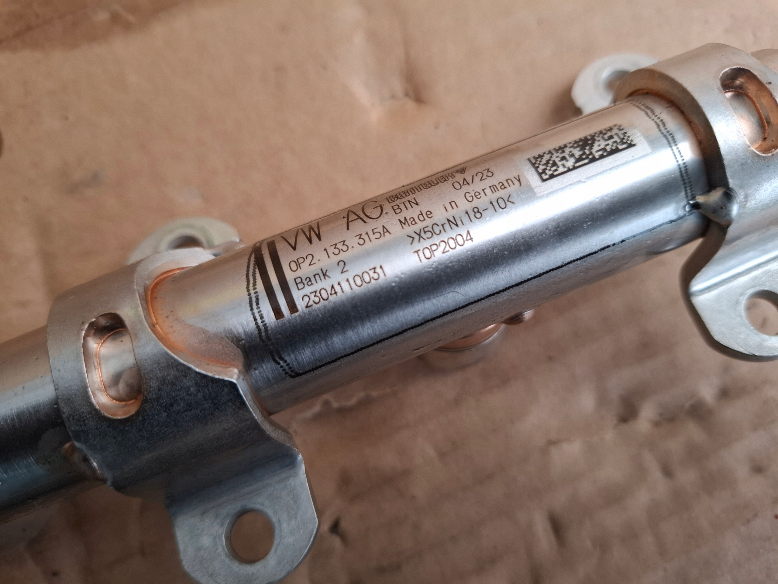 Rampe injection AUDI RS6 C8 23r 4.0 TFSI 0P2133315A