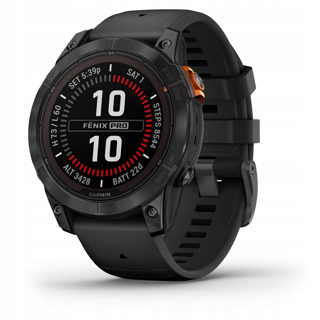 Sportóra Garmin Fenix 7 Pro Solar 47mm Garmin Pay Gps Fekete