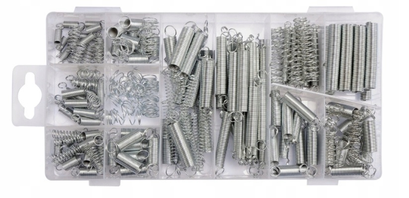 SPRĘŻYNA SPRĘŻYNKI ZESTAW SPRĘŻYNEK 200 SZT. MIX Marka inna