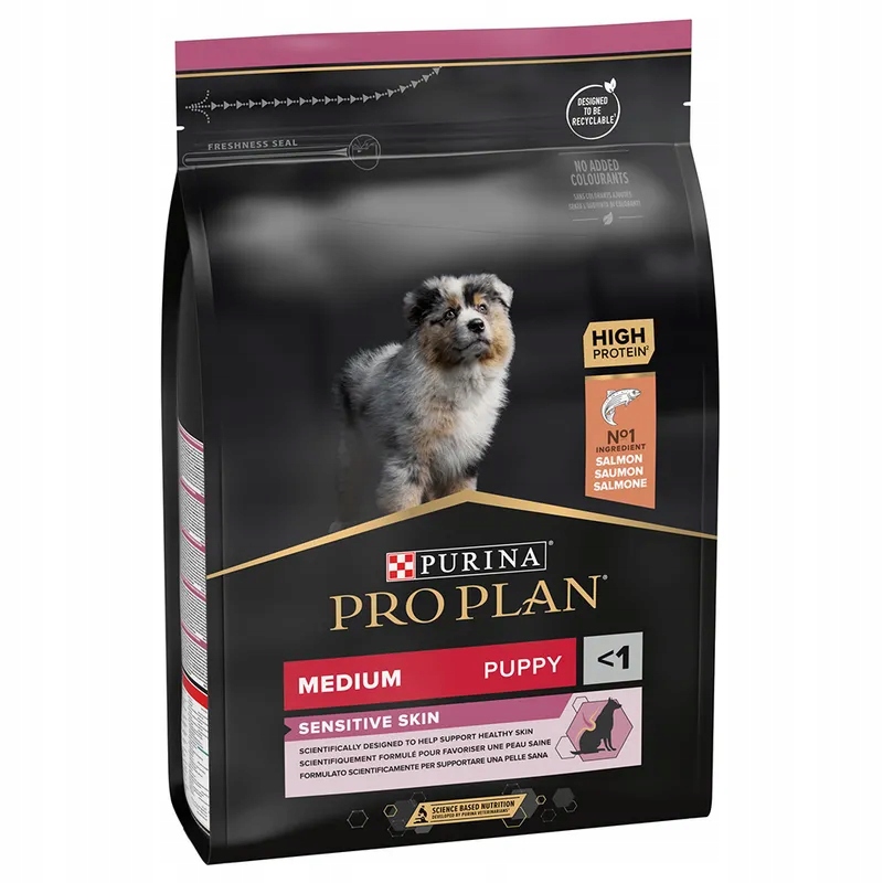 Levně Pro Plan Puppy Medium Sensitive Skin Losos 12 kg