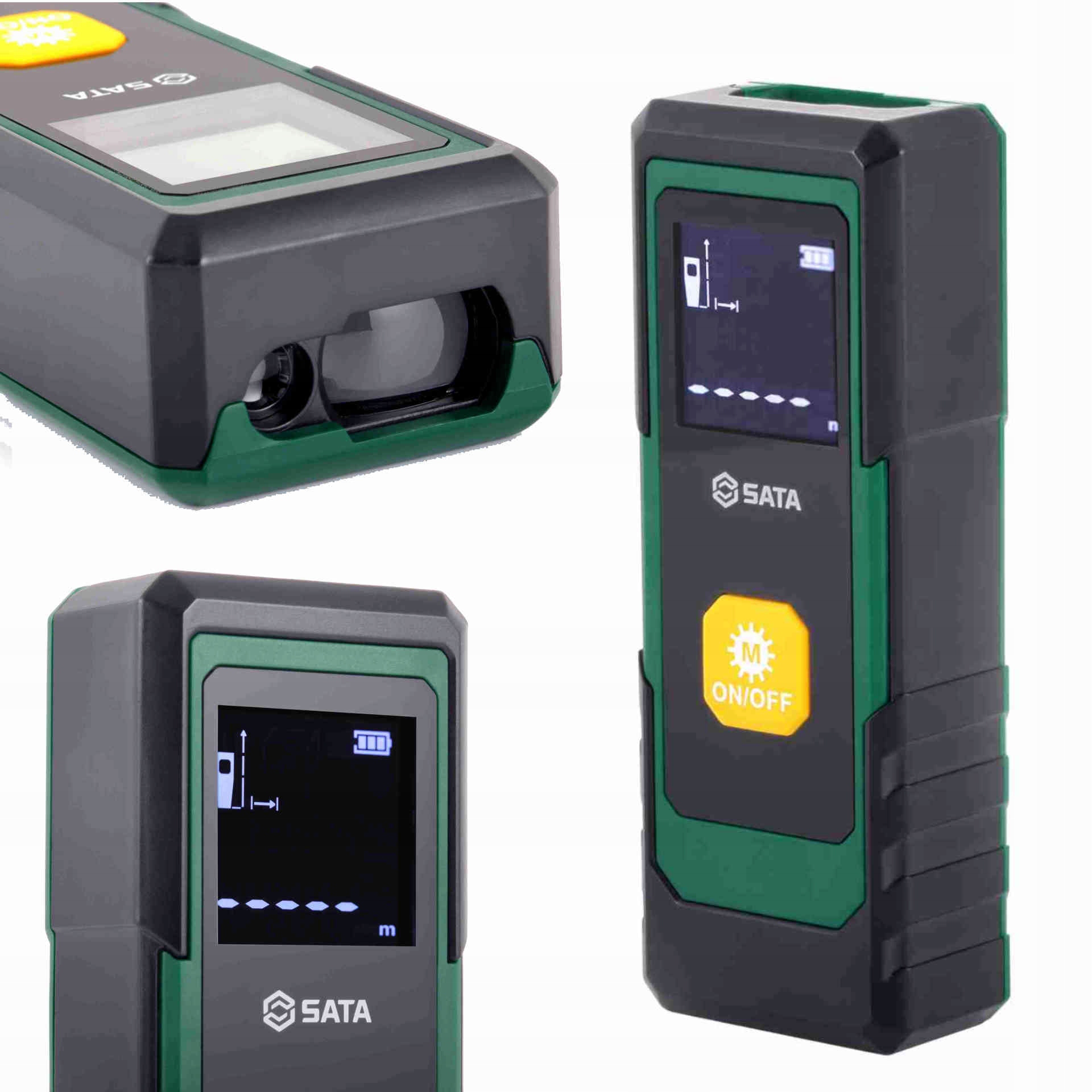 Sata Laserový dálkoměr Dosah 30 m Kompaktní ST62709