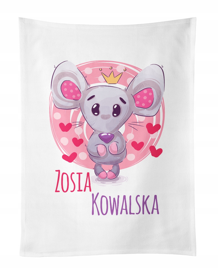 

Ręcznik do przedszkola 30x50 z Imieniem Dziecięcy