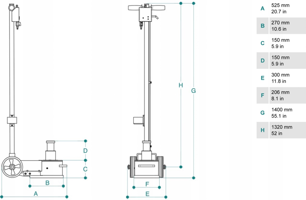 Podnosnik Cattini YAK 215N 40 20t Producent code