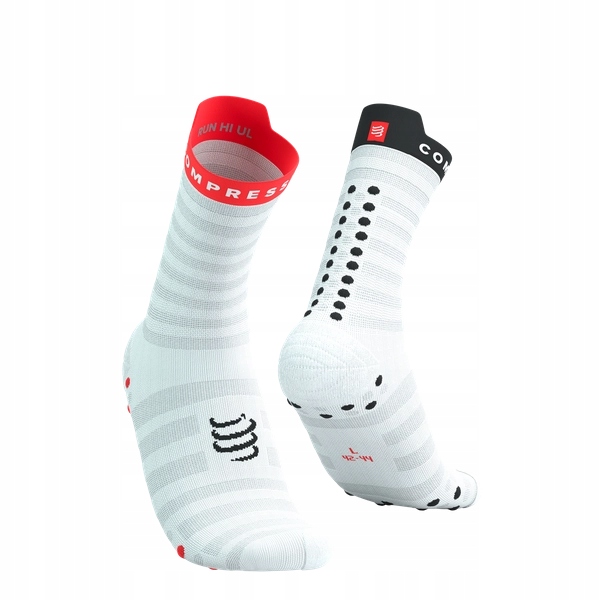 Compressport skarpetki Ultralight ProRacing V4 biały/czerwony/czarny 42-44