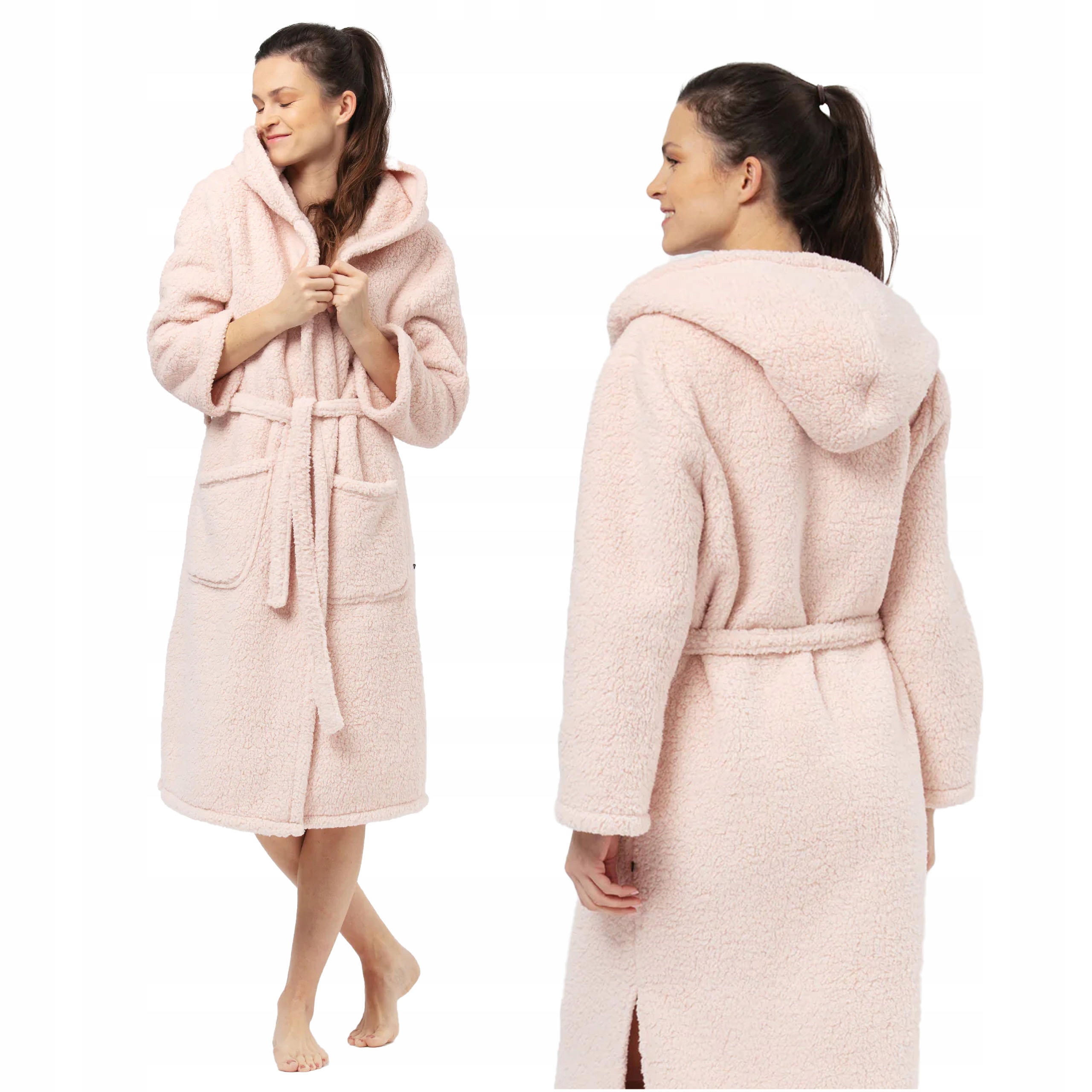 Key Dámský župan typu beránek, nadýchaný, teplý materiál Lgl 151 L/XL