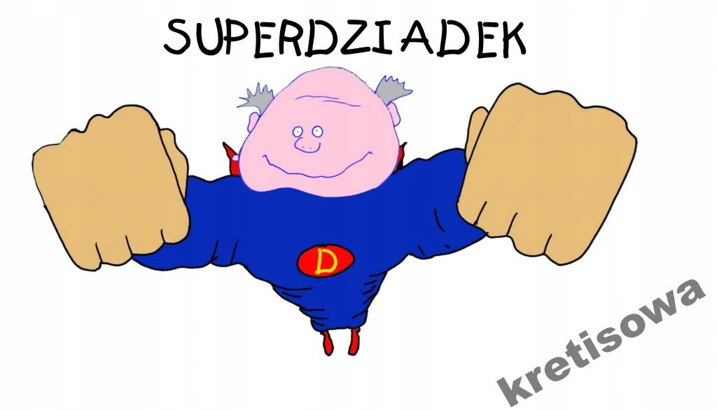 

Męska Koszulka Babcia Dziadek Super Wzory b6a