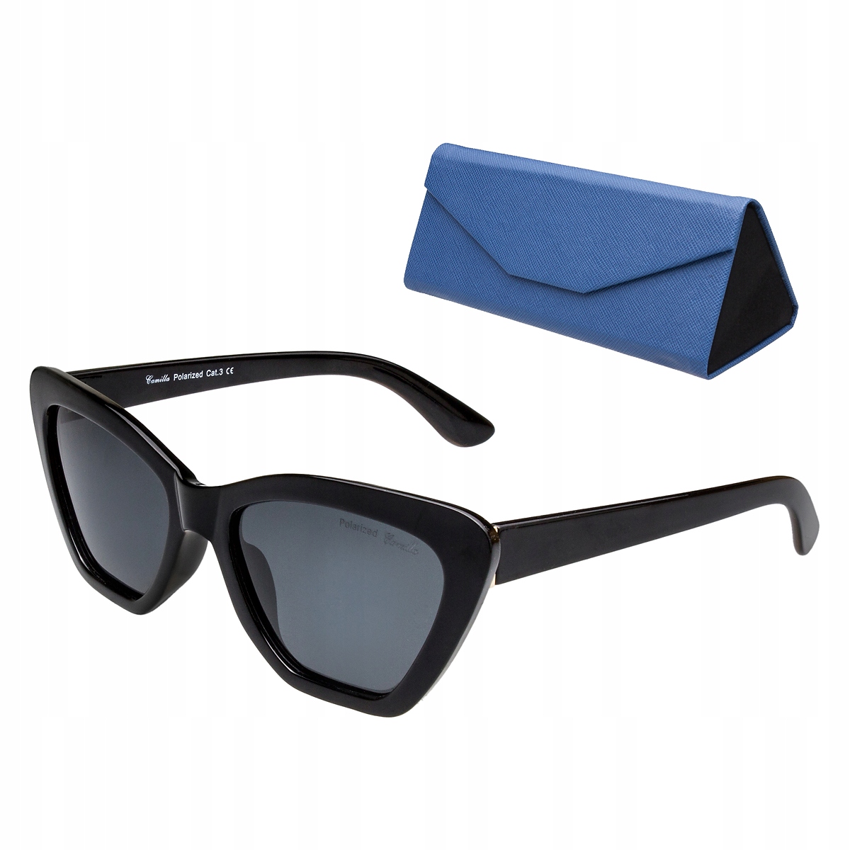 

Okulary Polaryzacja damskie etui Glare Black 103