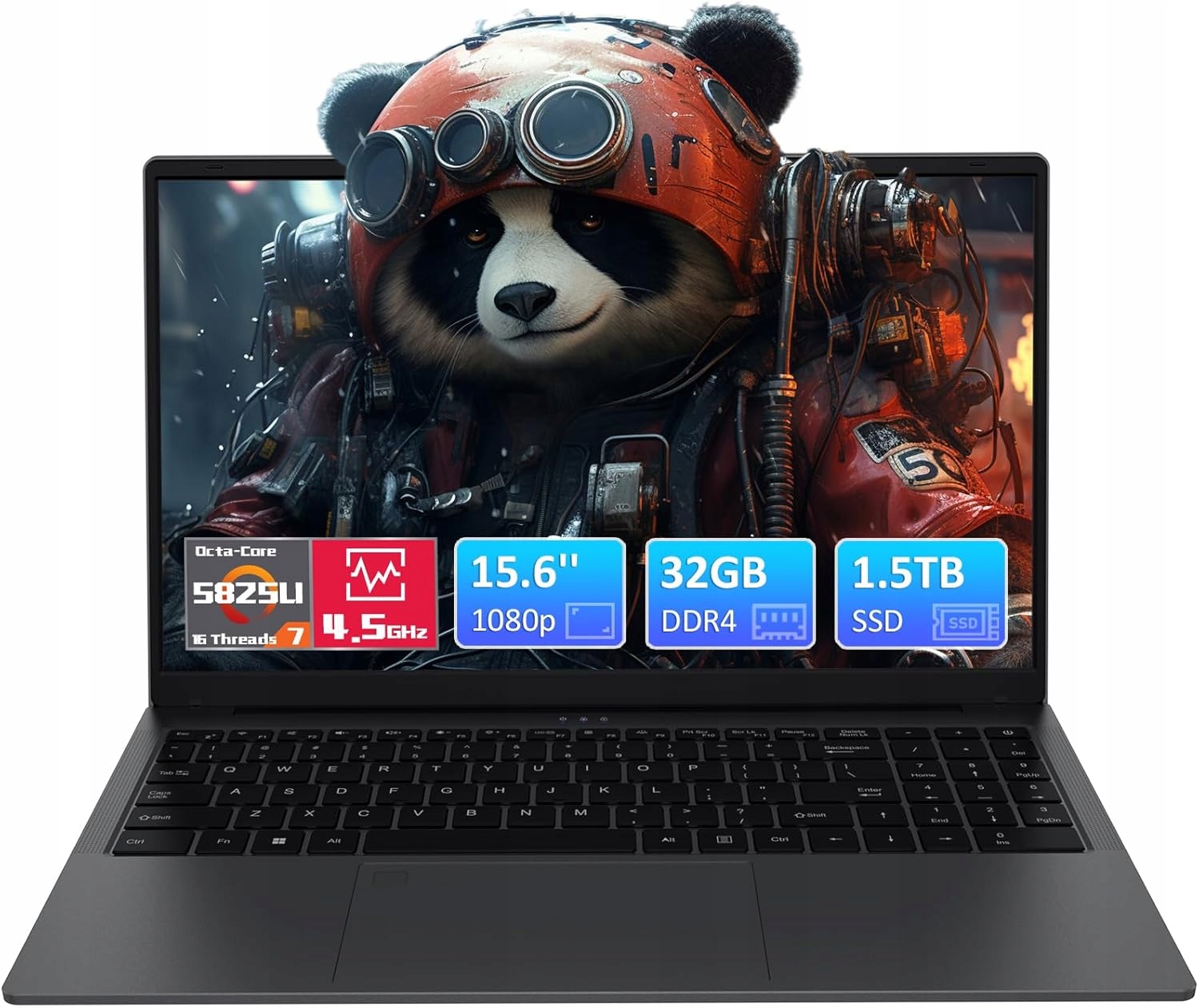 Notebook pre štúdium a prácu Pryloxen T1568 15,6" Fhd R7 5825U 32GB/1,5TB Usb-c