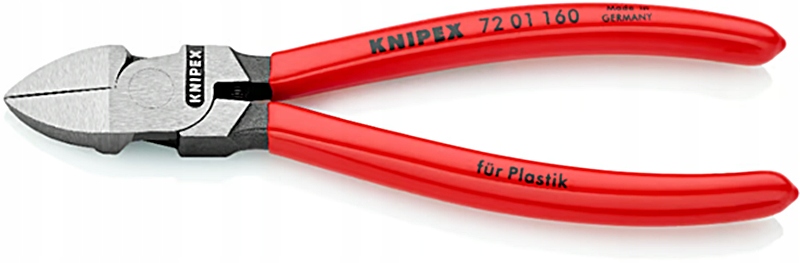 Boční štípací kleště 160 mm na plasty a umělé hmoty 7201160 Knipex